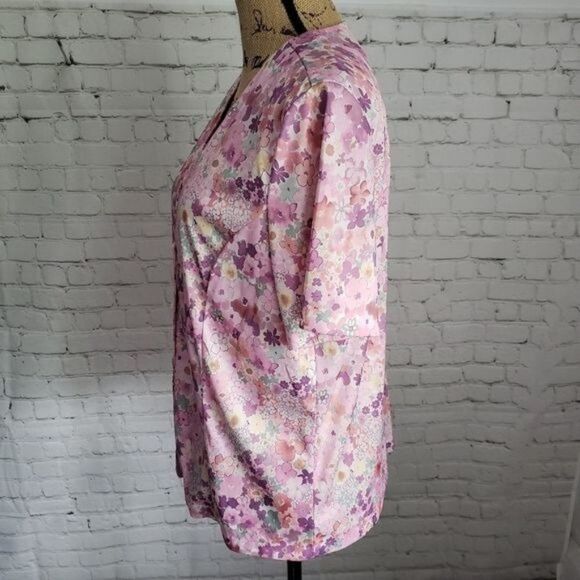 Pastel Pink Flower Power Botanical Shirt - Picture 3 of 9